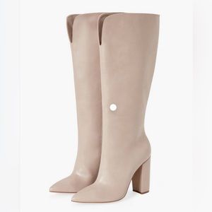 Women’s Beige Man Made Leather “Mattison” Boot. Size 9.5